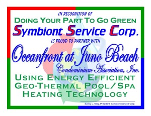 plaque for Oceanfront at Juno Beach